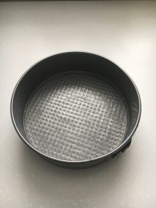 Greased 9-inch spring-form pan